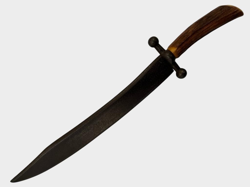 Named Antler Handle Bowie Knife (1 of 5)