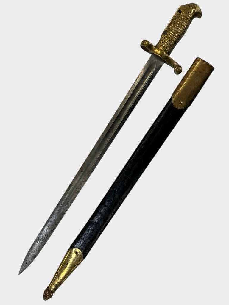 AMES MFG. Co. USN GGS 1870 Bayonet: AMES MFG. Co. USN GGS 1870 Bayonet. Approx. 27 x 4 x 1 inches.