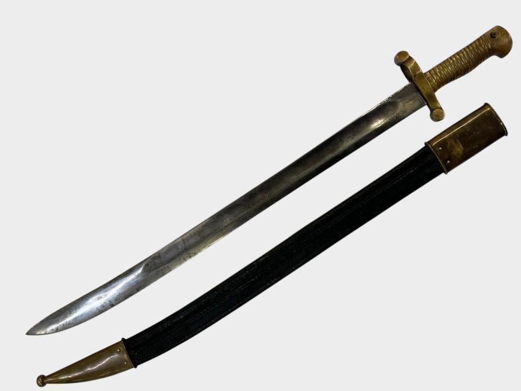 Model 1841 Sword Bayonet: Model 1841 Sword Bayonet. Approx. 29 x 4 x 2 inches.