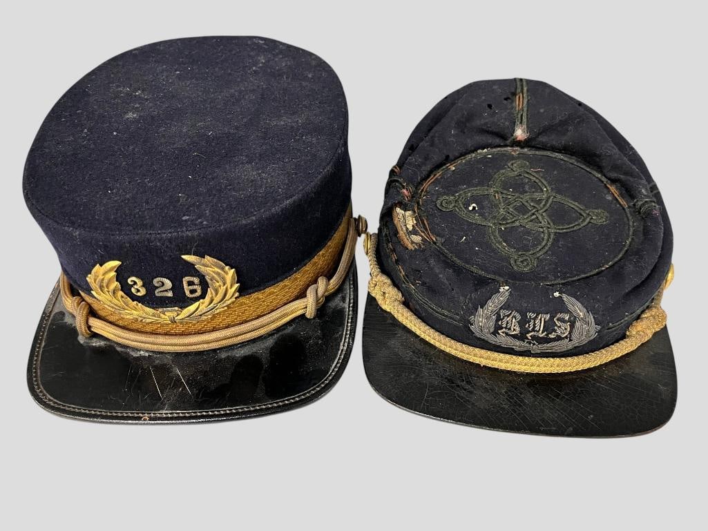 2 Kepi Uniform Hats: 2 Kepi Uniform Hats