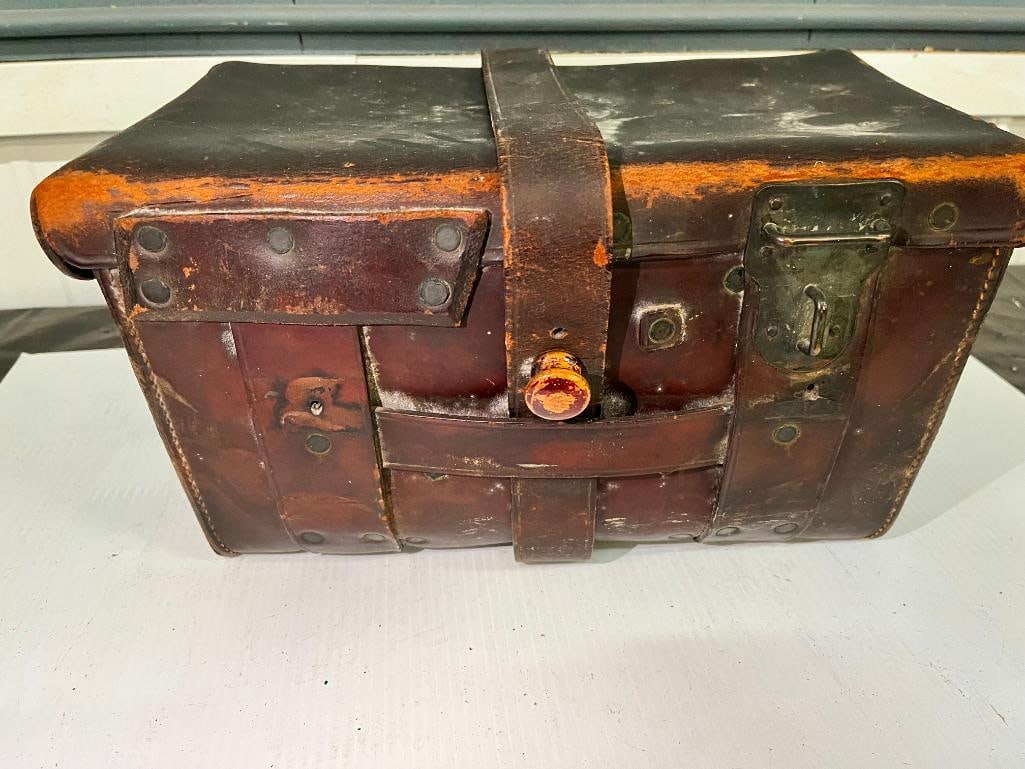 U.S. marked Leather Equipment Box - 5