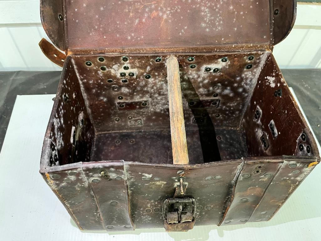 U.S. marked Leather Equipment Box - 6