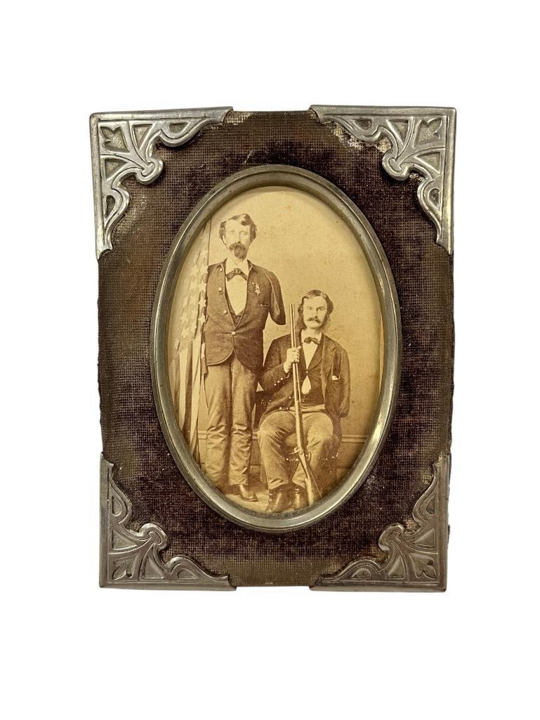 2 Soldiers Amputee CDV: 2 Soldiers Amputee CDV. George W. Brown Co. B 157 PA Infantry and Edwin S. Kellogg 89th NY Infantry. Both men were wounded at the siege of Petersburg. Research for these men is included.