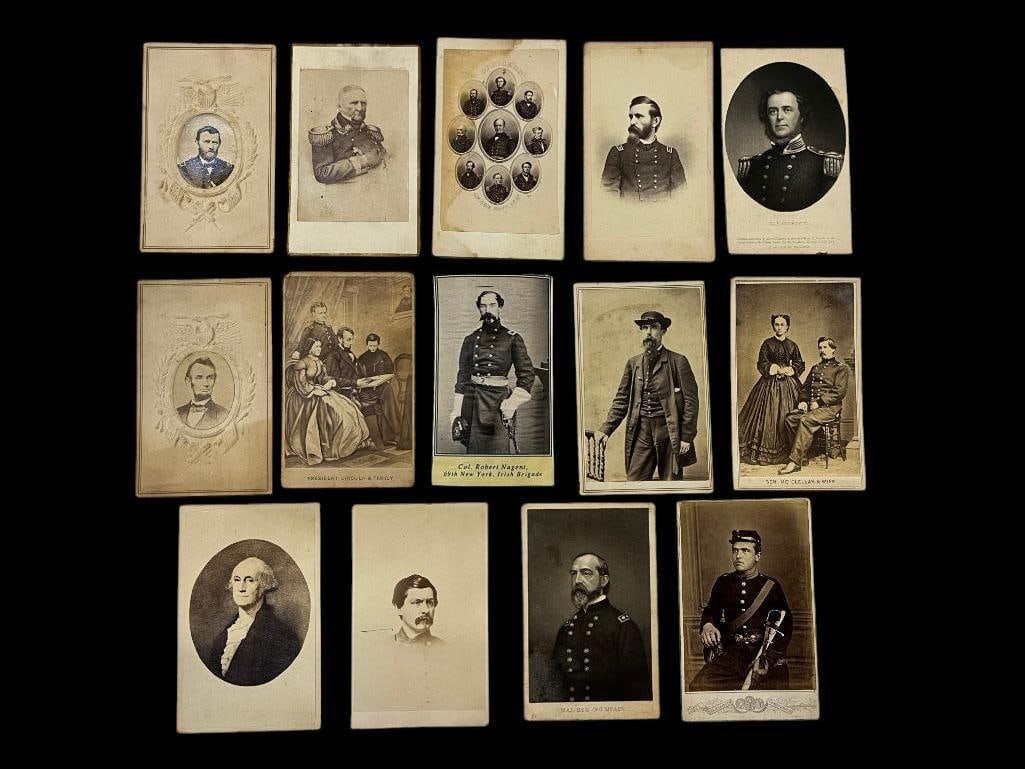 14 Early Images: 14 Early Photographs. Including, George Washington, Abraham Lincoln, General McClellan and more.