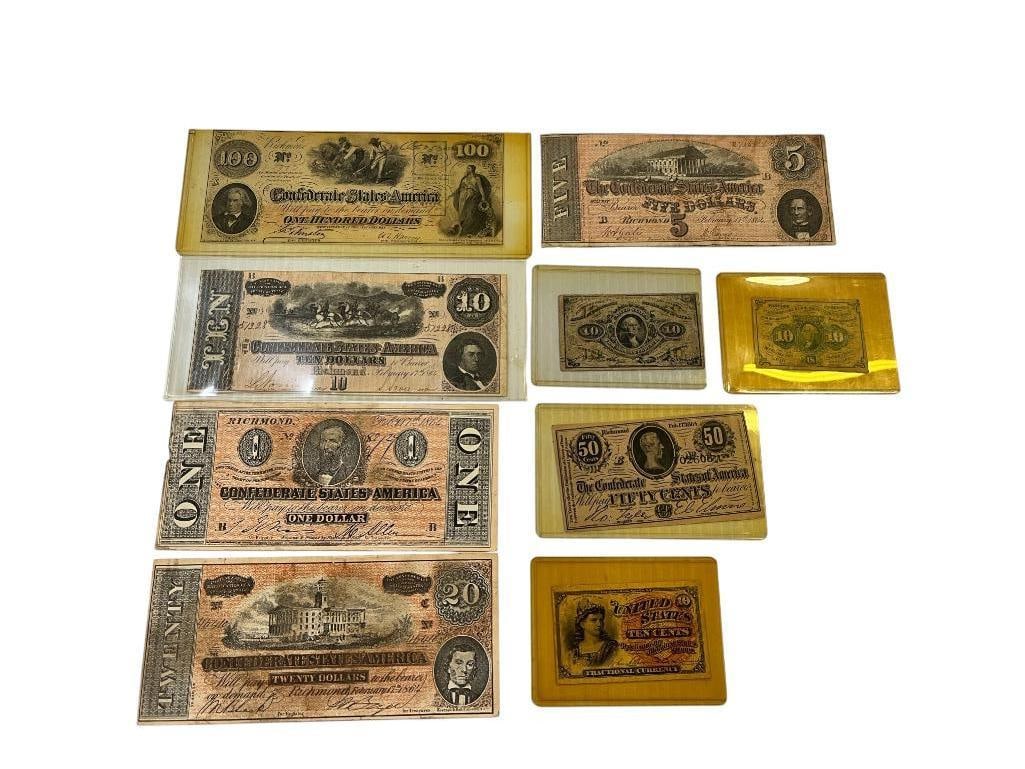 Washington Postage Currency, Confederate etc. (1 of 8)