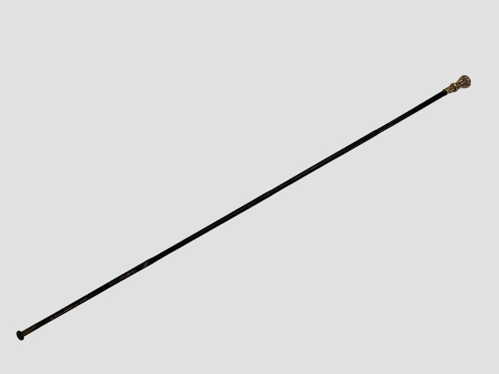 Named Walking Stick: Named Walking Stick. Lt. Col. Louis J. Ernst 140th NY Vols. Presented by the officers of the 54th NY State militia, Rochester NY 1883. Research included. Approx. 36 inches.