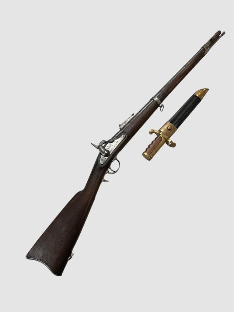 Named U.S. Whitney-Ville 1863 rifle with bayonet (1 of 17)