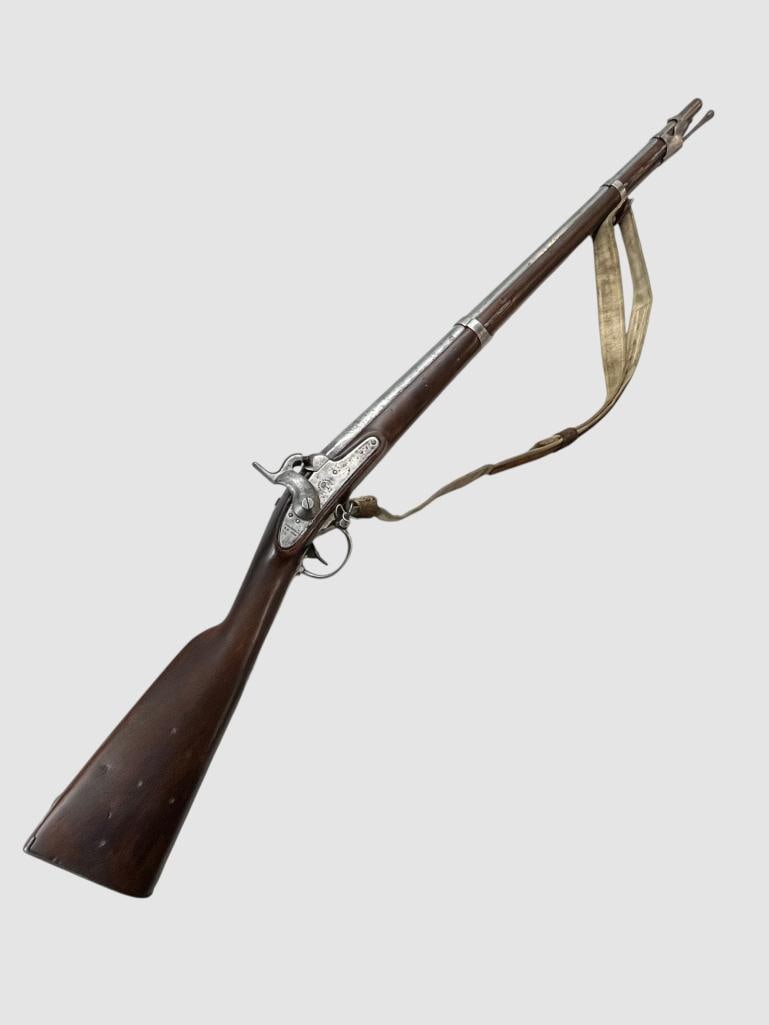 Palmetto Armory SC marked musket: Palmetto Armory SC, Columbia S.C. 1852 marked musket. VP marked on barrel. US stamped on butt tang. Overall length approx. 51.5 inches.