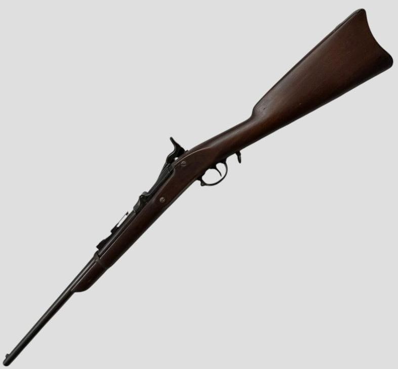 U.S. Springfield 1873 Trapdoor Rifle: U.S. Springfield 1873 Trapdoor Rifle. Serial # 8085. Overall length 41.5 inches.