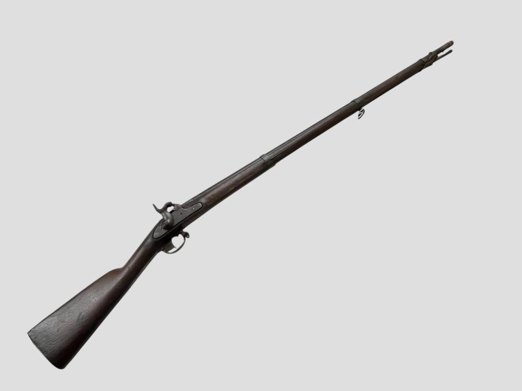 Springfield 1851 Musket: Springfield 1851 Musket. Marked with Eagle over U.S. Overall length approx. 56 inches.