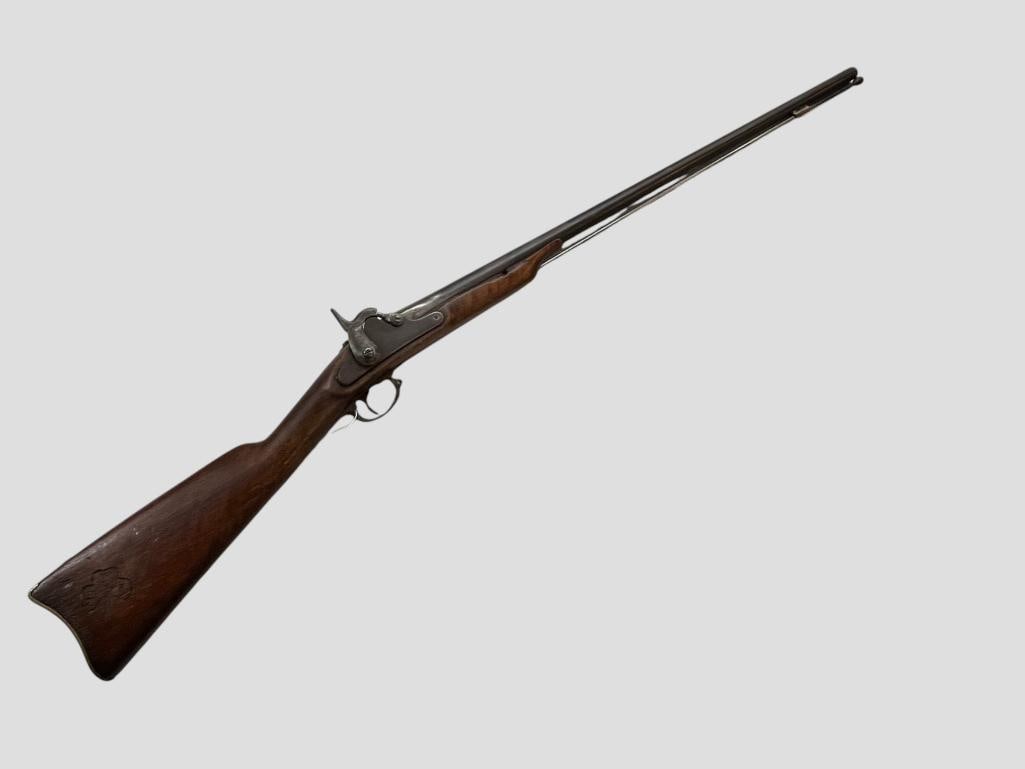 Unknown Musket: Unknown Musket. No makers marks present. Stock is marked with 1st 6W LA. Overall length approx. 50 inches.