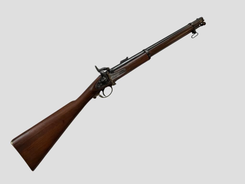 Enfield 1859 Tower rifle: Enfield 1859 Tower rifle. Marked with crown and V.R. Overall length approx. 37 inches.