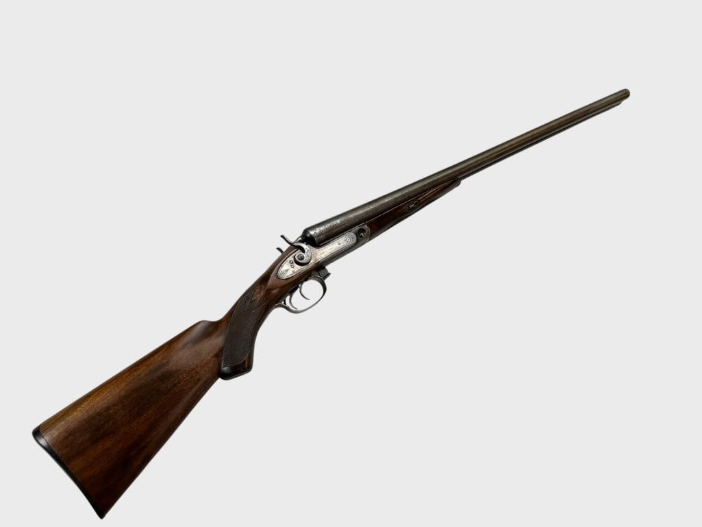 Parker Bros Double Barrel Shotgun: Parker Bros Double Barrel Shotgun. 12 gauge. Lifter Model. Serial # 6887. Overall length approx. 44.5 inches..