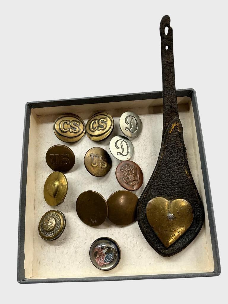 Horse Bridle Buttons and more: Horse Bridle Buttons and more. 13 pieces. Some marked US, CS etc.