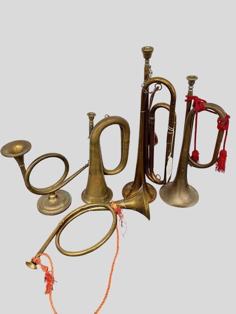 Bugles, French Horn candle holder etc. (1 of 7)
