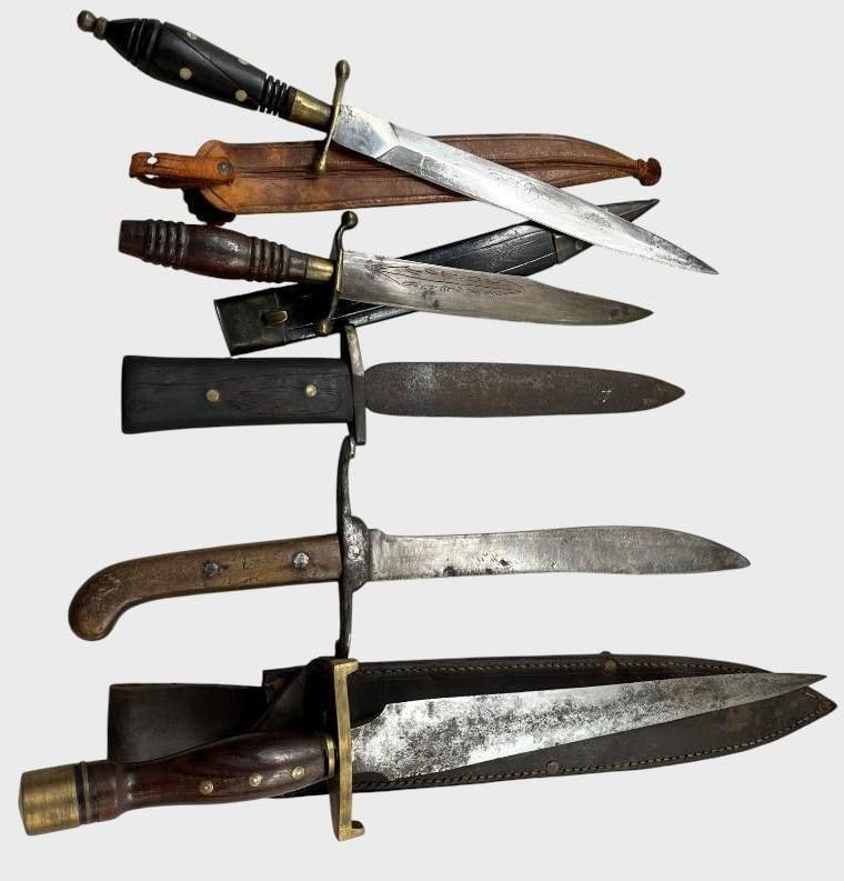 Group of 5 Knives: Group of 5 Knives. Largest approx. 19 inches.