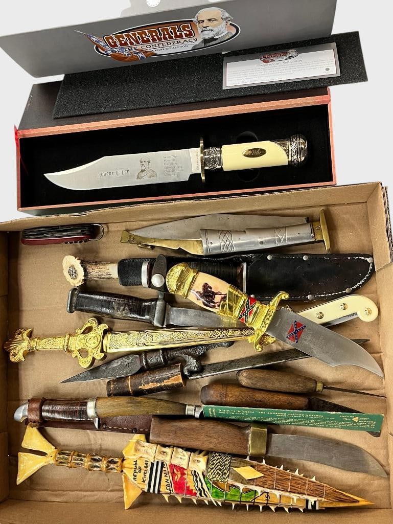 18 Knives: 18 Knives. Including Robert E. Lee, Craftsman, Hawaii souvenirs and more.