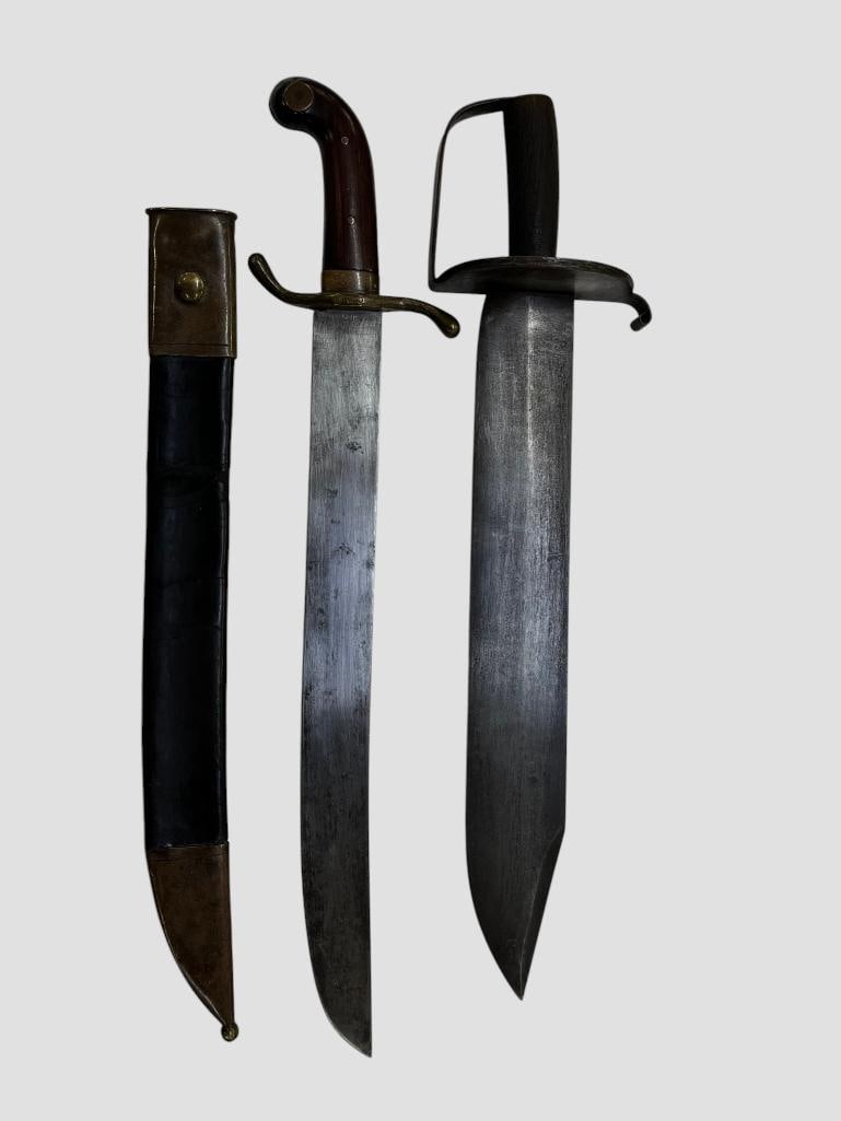 2 Short Swords: 2 Short Swords. One marked Courtney & Tennant Charleston S.C. Approx. 22.5 inches long.