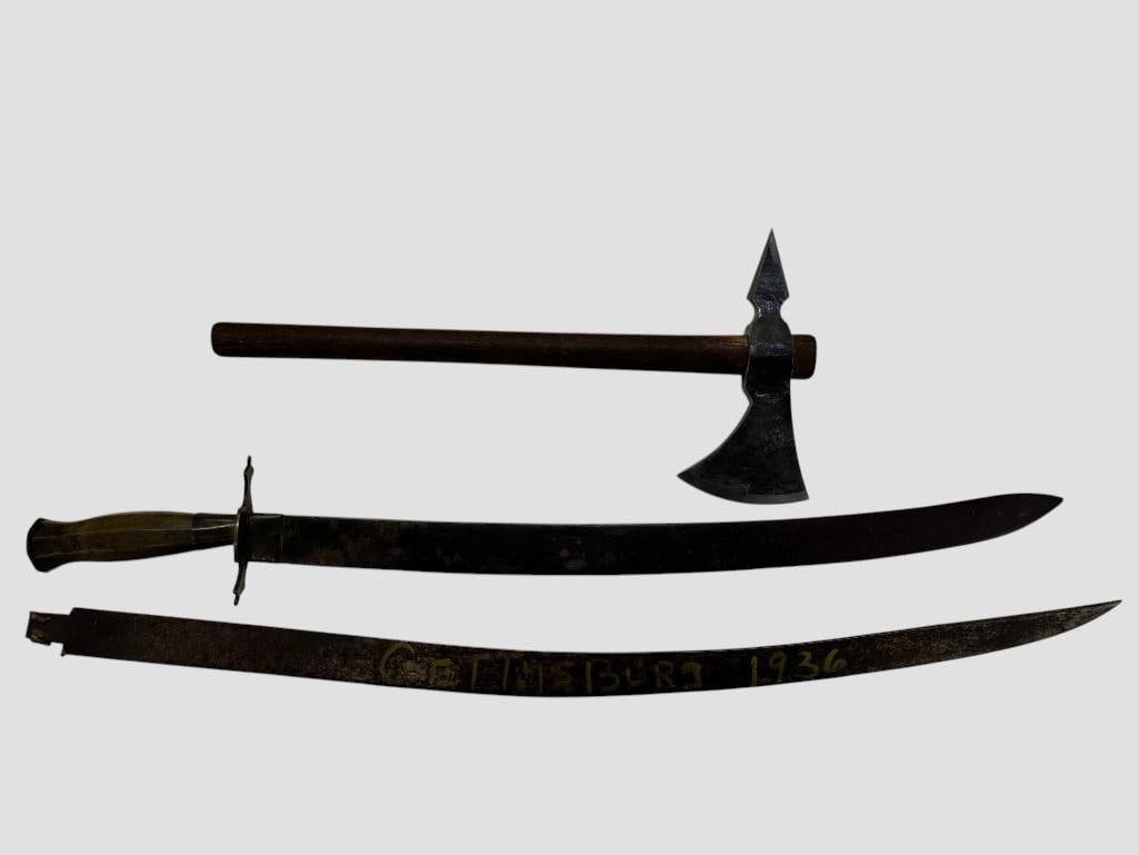 Tomahawk, sword and blade (1 of 6)