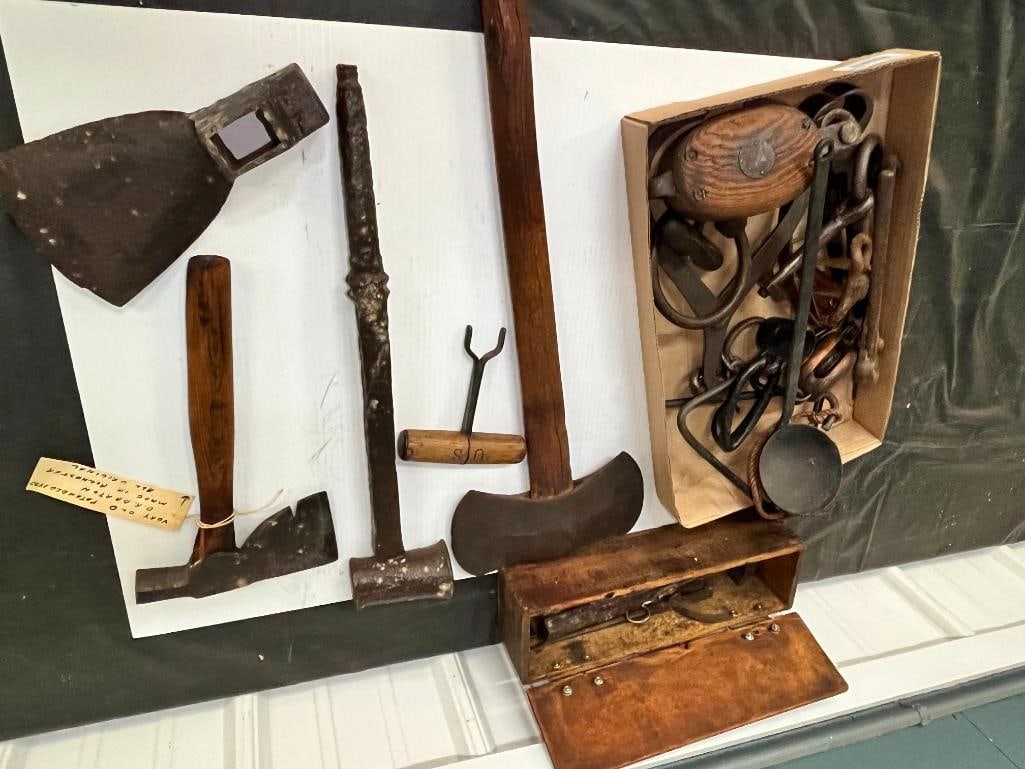 Axes, Pulleys, tools etc. - 2