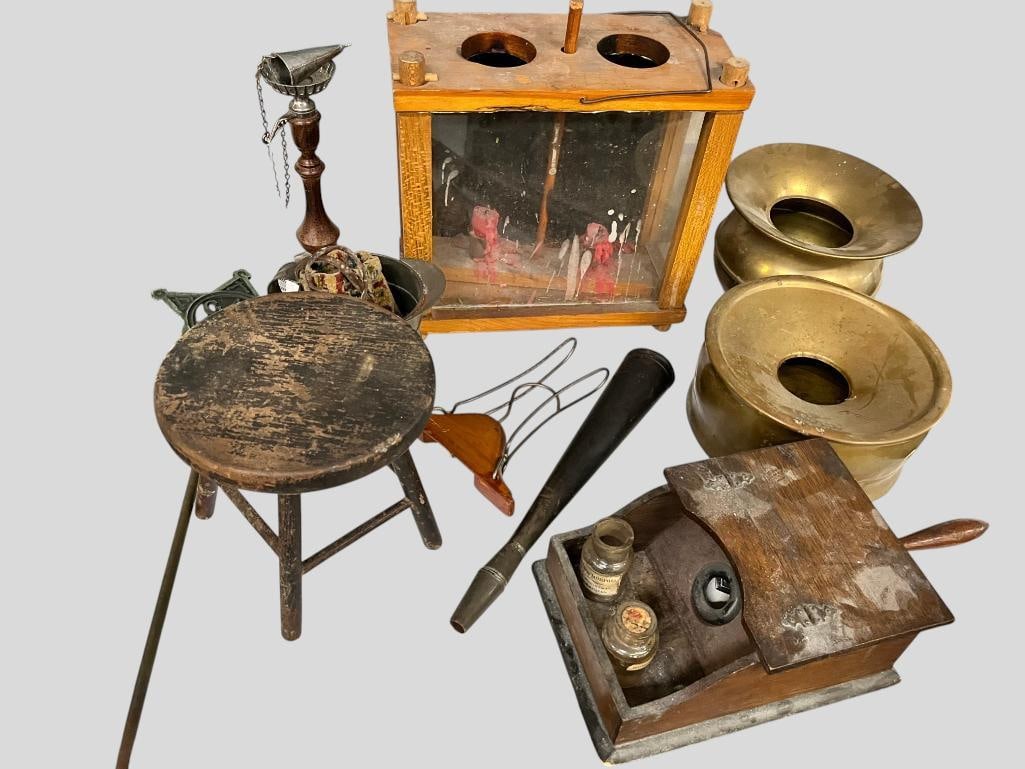 G.A.R. grave marker, spittoons etc. (1 of 13)