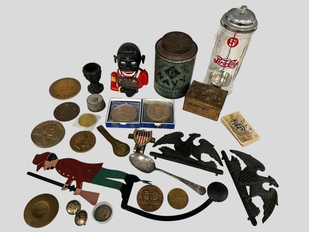 Tobacco tins, mechanical bank and more (1 of 11)