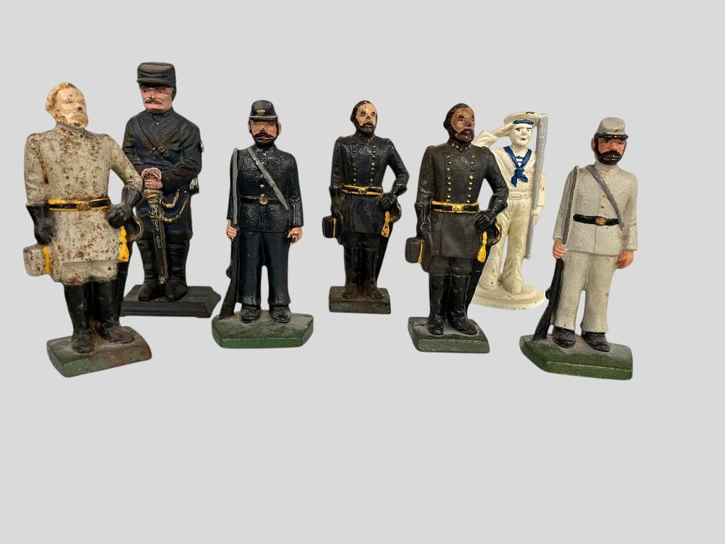 7 Cast Iron Soldier doorstops (1 of 4)