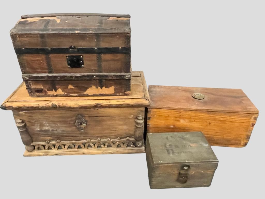 4 Wood Boxes (1 of 13)