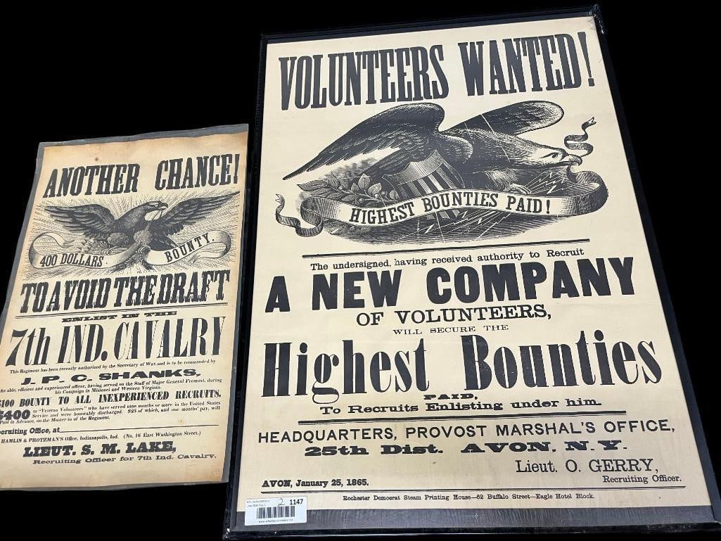 2 Civil War Recruiting Posters (1 of 7)