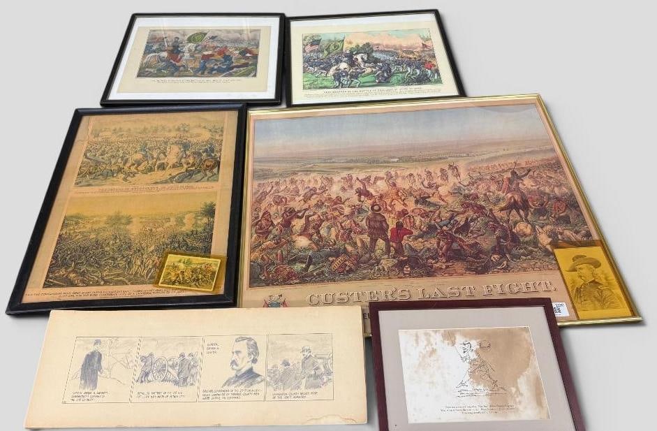 7 Civil War prints: 7 Civil War prints. Largest approx. 29 x 23 inches.