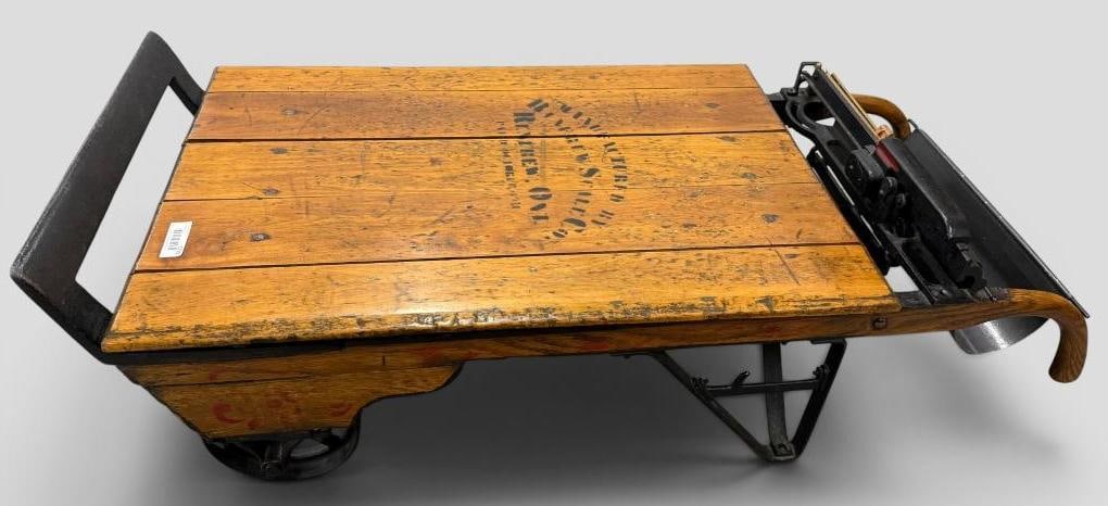 Antique Grain Scale / Coffee Table: Antique Grain Scale / Coffee Table. Approx. 54 x 24 x 18 inches.