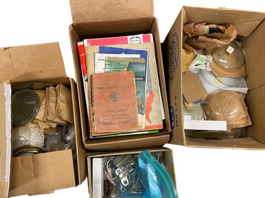 Clock Parts, Keys, Crystals, Pamphlets etc. (1 of 9)