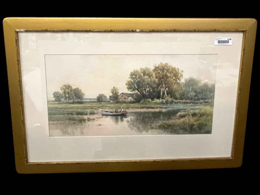 Carl Weber signed watercolor (1 of 5)