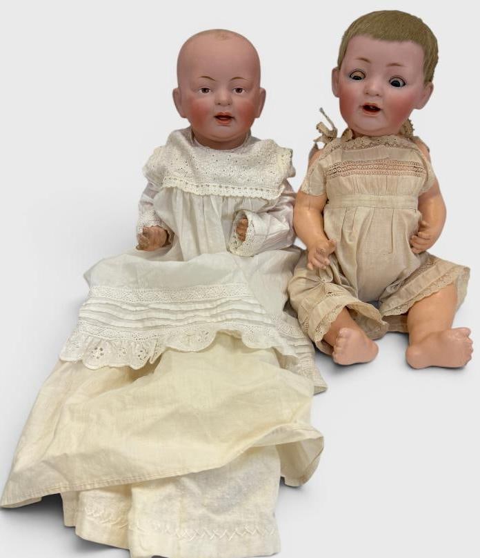 2 Antique Porcelain Head Baby Dolls (1 of 11)
