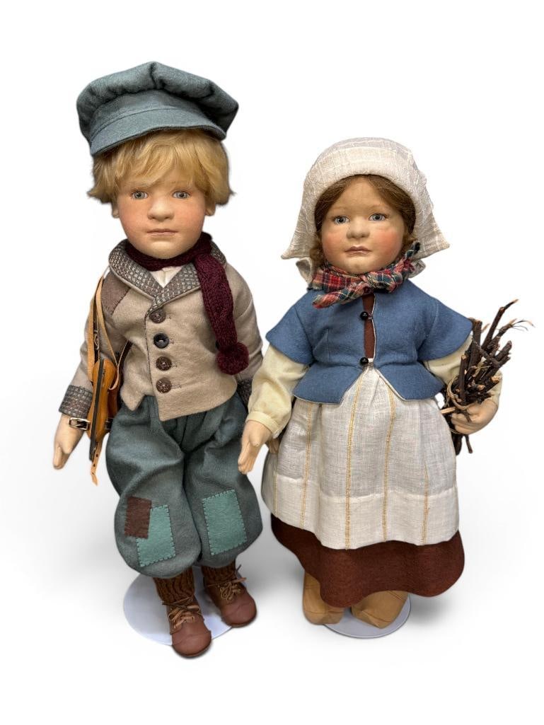R. John Wright Hansel & Gretel Brinker dolls (1 of 8)