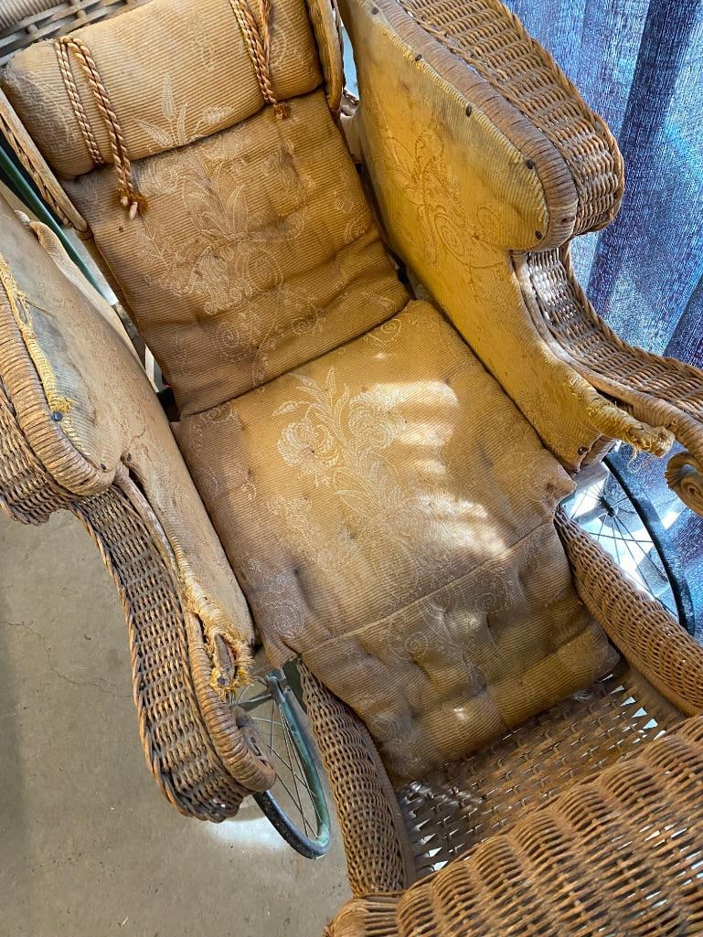 Antique Wicker Buggy - 6