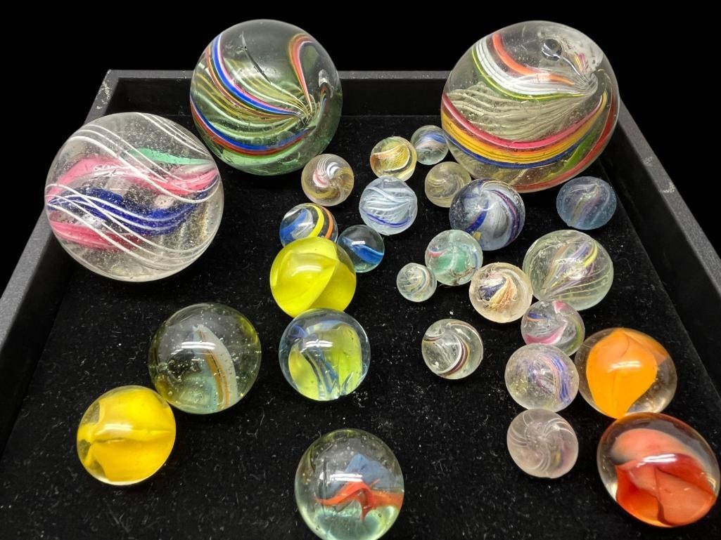 Group of Vintage Swirl Marbles (1 of 9)