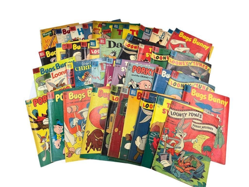 1950's Looney Tunes and Little LuLu comic books: 1950's Looney Tunes and Little LuLu comic books. Approx. 40 pieces.