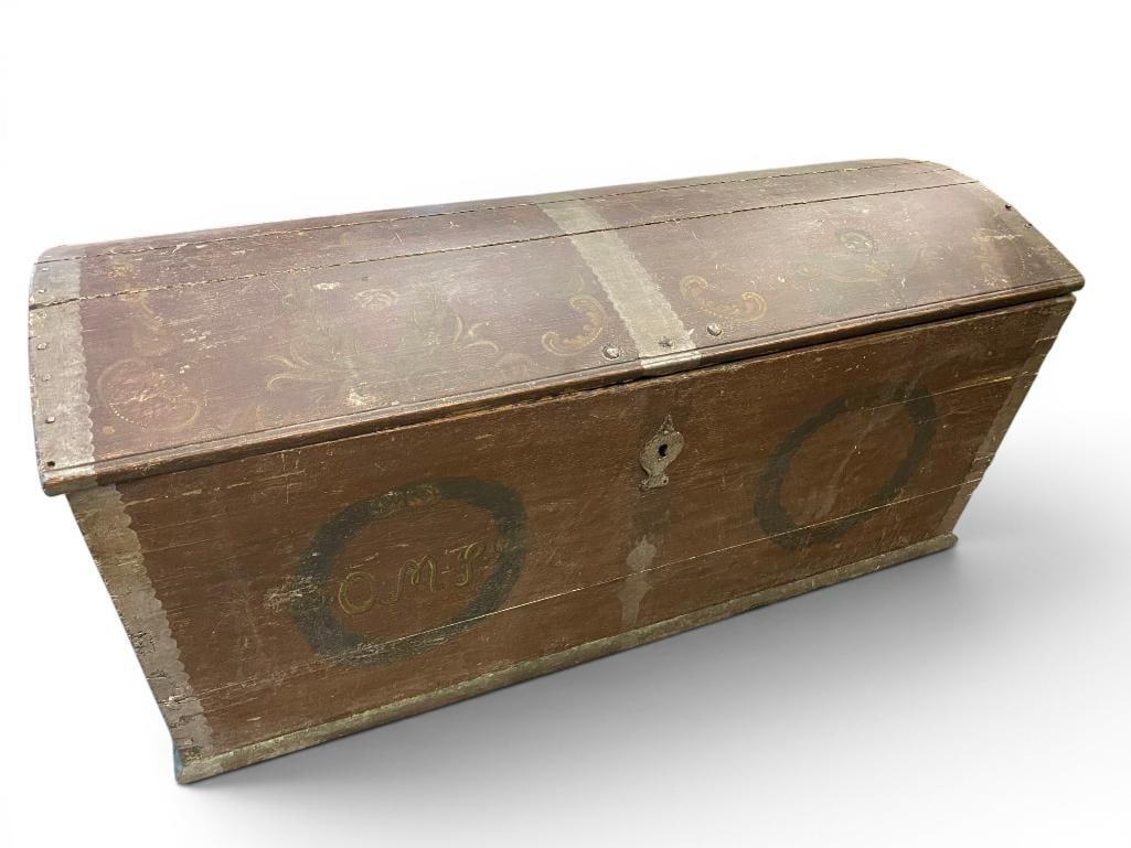 Antique Hope Chest: Large Antique Hope Chest. Approx. 59 x 26 x 26 inches.