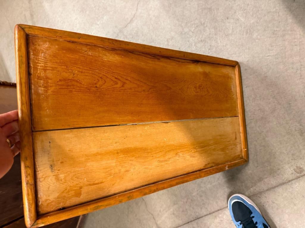 Antique Pine Dough Box Table - 5