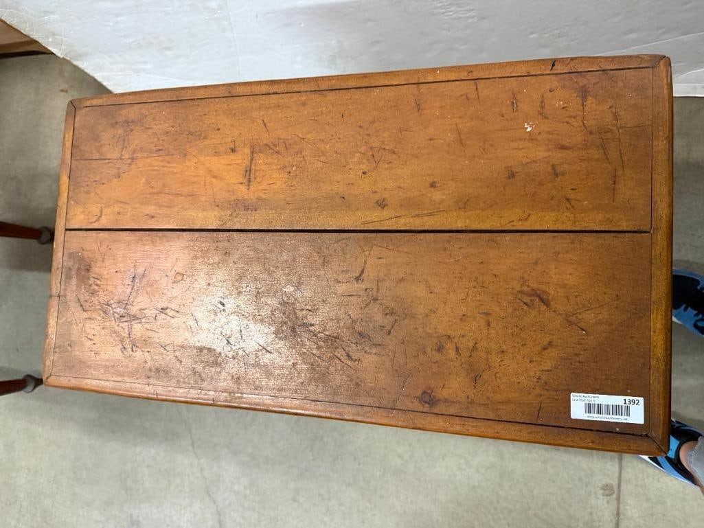Antique Pine Dough Box Table - 6