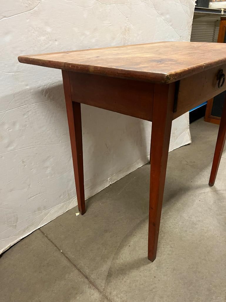 Antique Single Drawer Table - 3