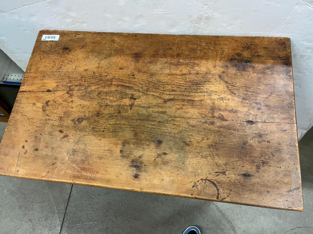 Antique Single Drawer Table - 5