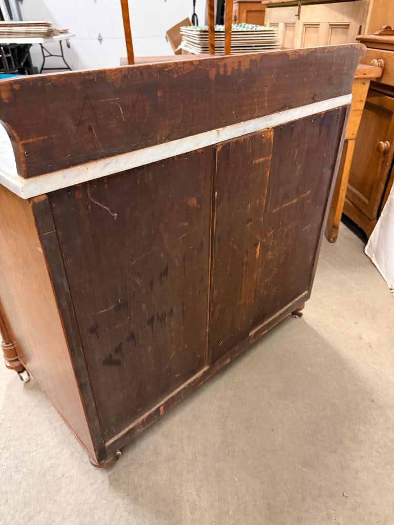 4 Drawer Commode with Marble Top - 5