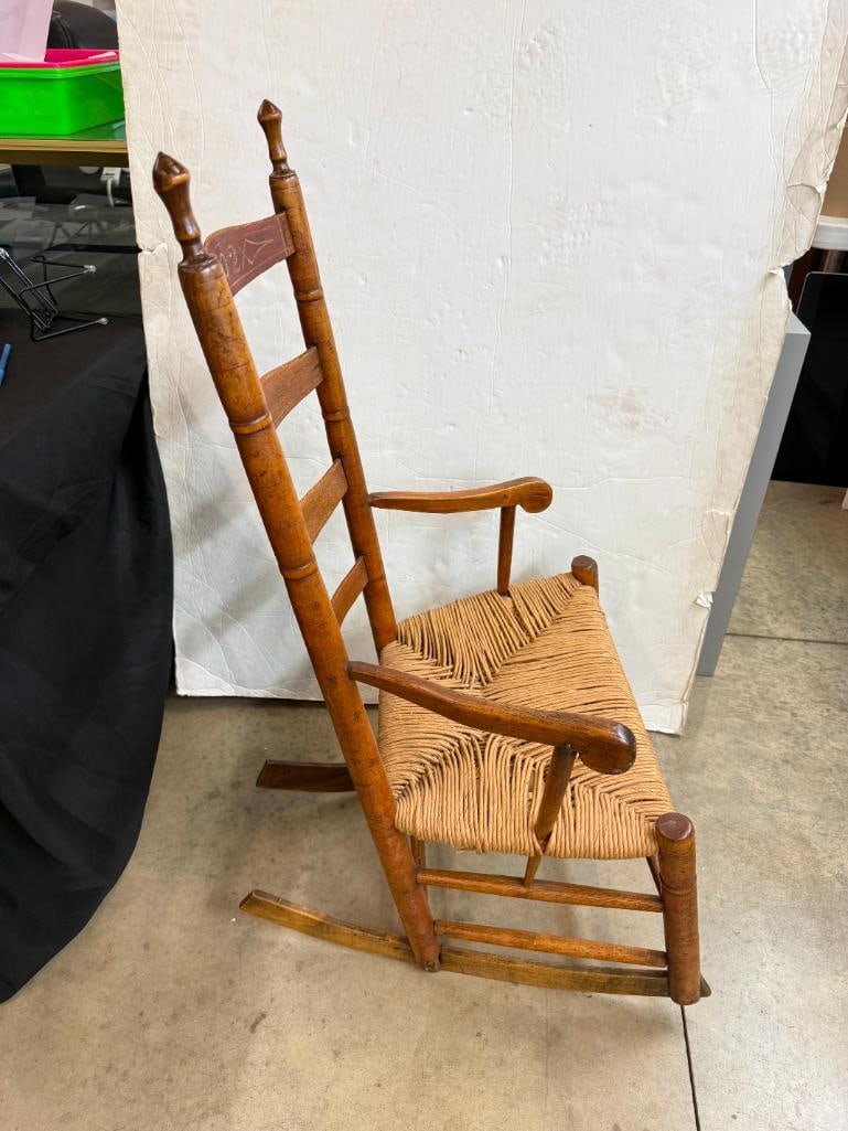 Shaker Rocking Chair dated 1802 - 4