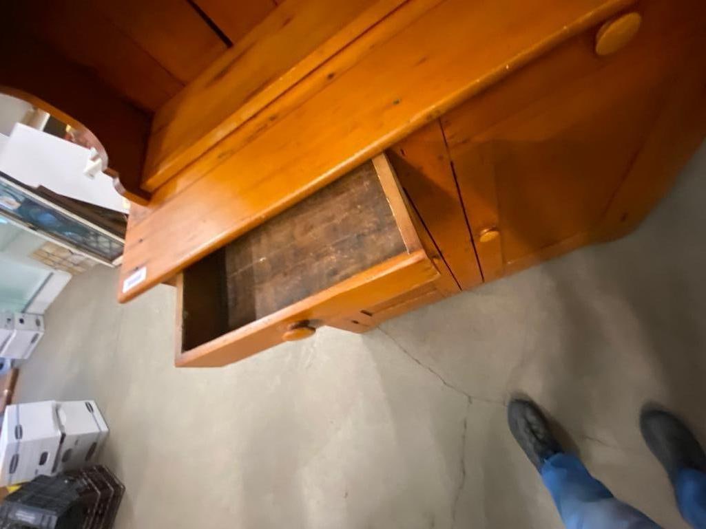Pine Step Back Cupboard - 4