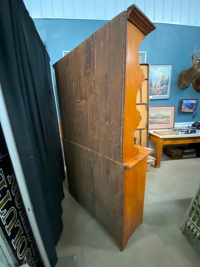 Pine Step Back Cupboard - 6