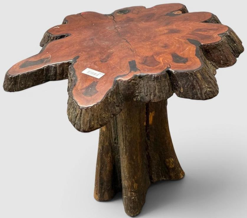 Live Edge Accent Table: Live Edge Accent Table. Approx. 22 high x 29 x 26 inches.