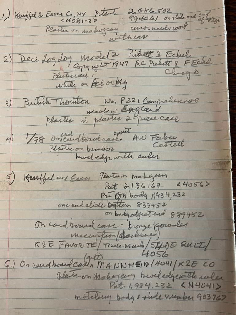 10 Slide Rules - 2