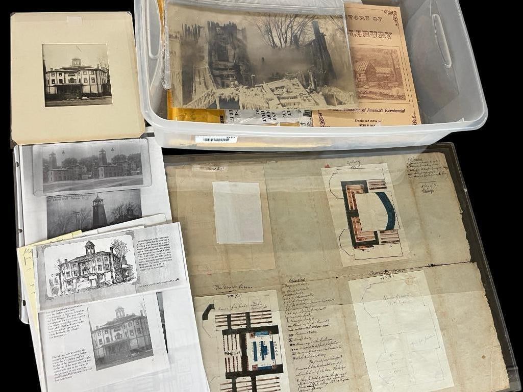 Early 1800's Batavia NY Court House plans (1 of 16)